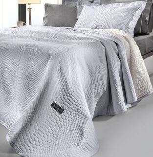 Κουβέρτα Ultrasoft Capsule Silver 220x240 + Δώρο Μαξιλαράκι Διακοσμητικό 60x60