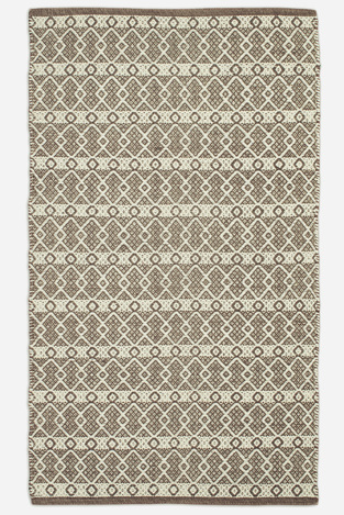 Ταπέτο Βαμβακερό Santorini Brown Ινδίας   KoulisCarpets